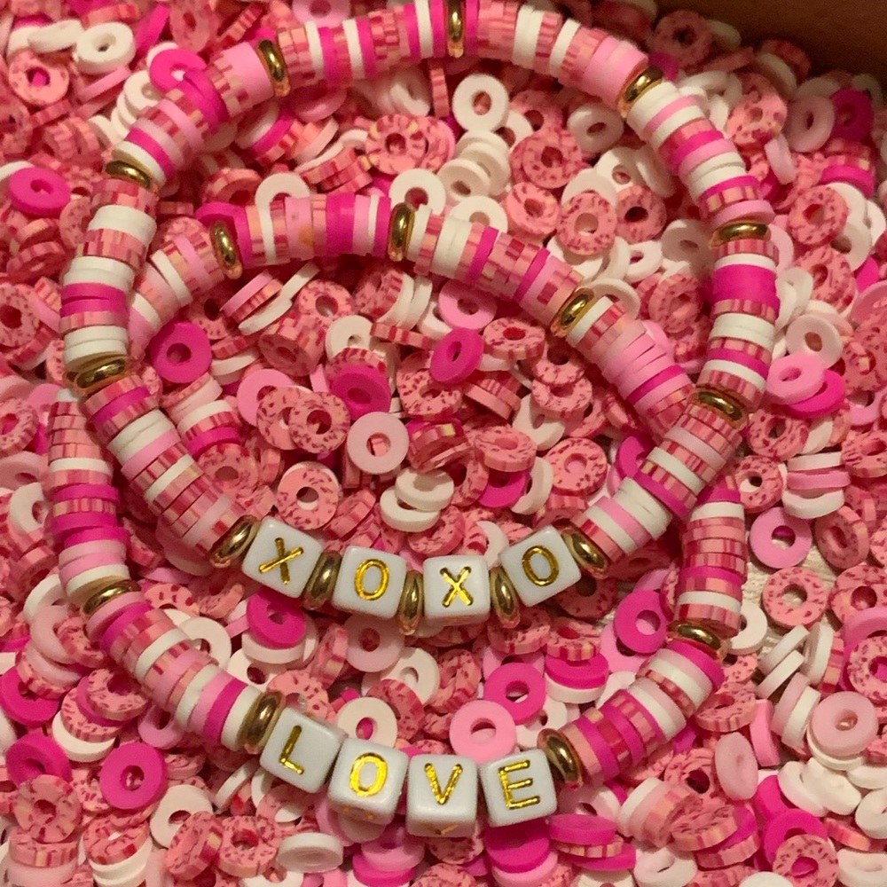 Valentines Bracelet Set XOXO Love